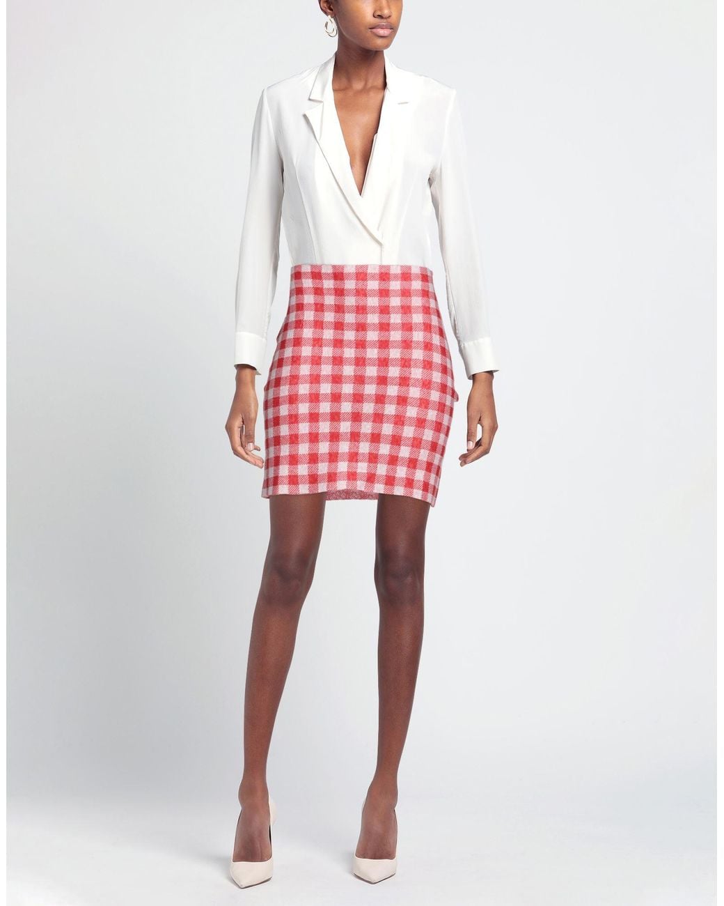 Philosophy Di Lorenzo Serafini Red Mini Skirt