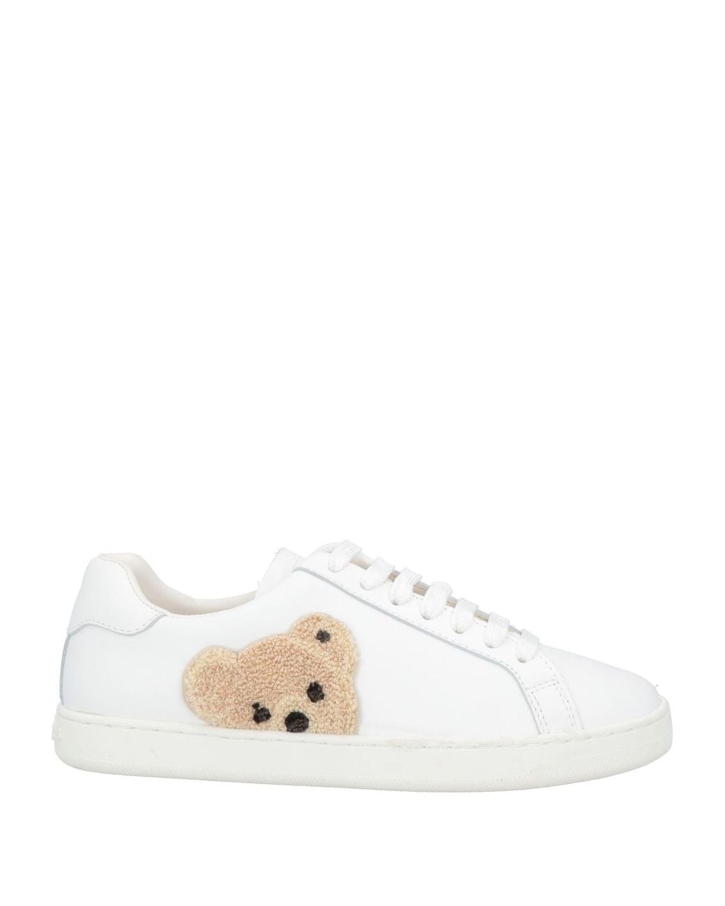 Palm Angels White Teddy Bear Low-top Sneakers
