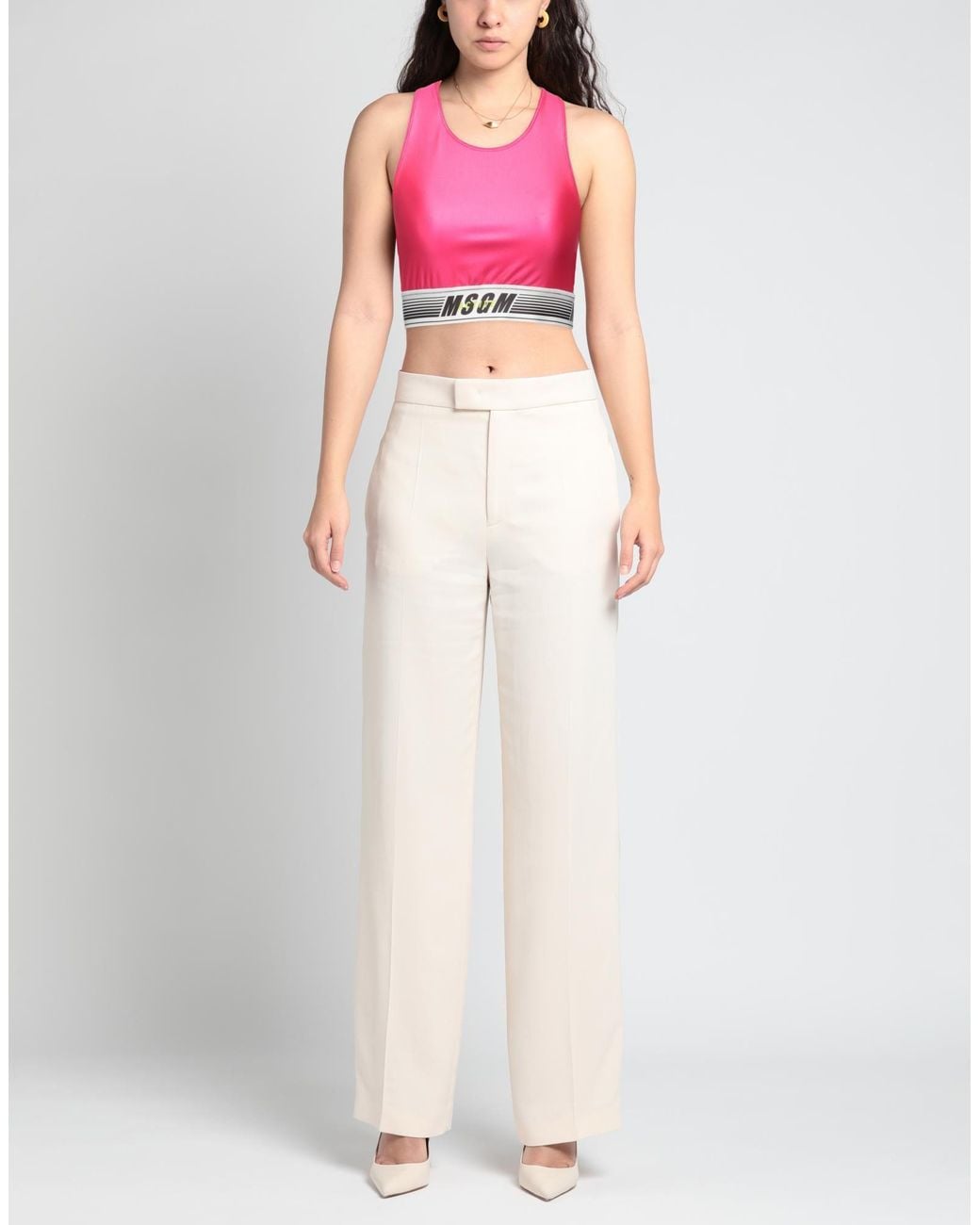 Top MSGM en coloris Pink