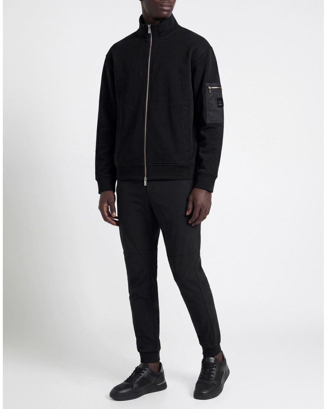 ARMANI EXCHANGE Black Sweatshirt for men