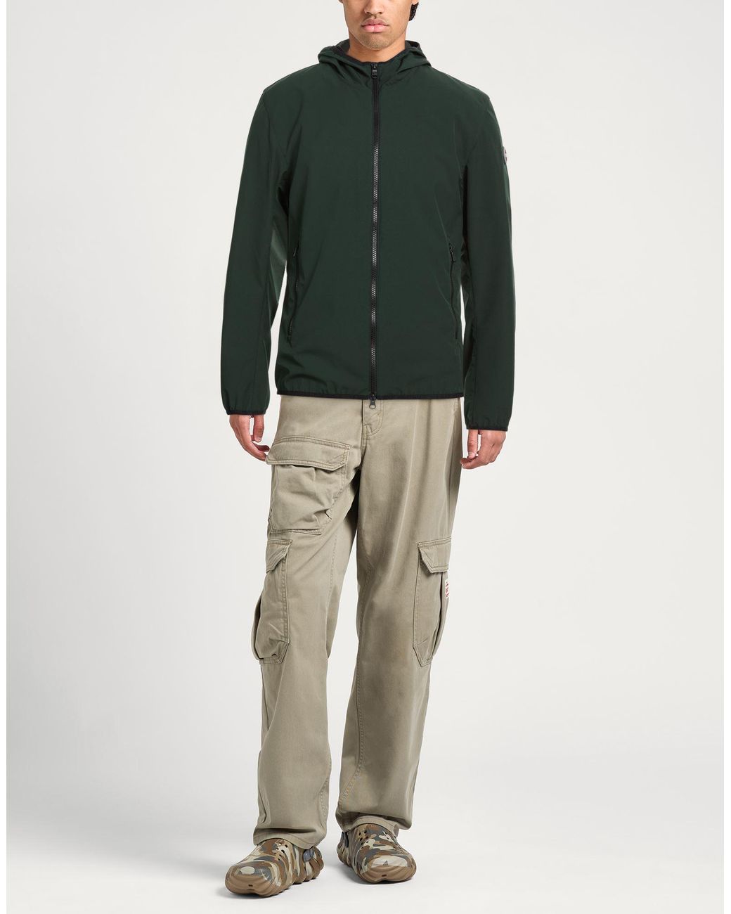 Colmar Green Dark Jacket Polyester, Elastane for men