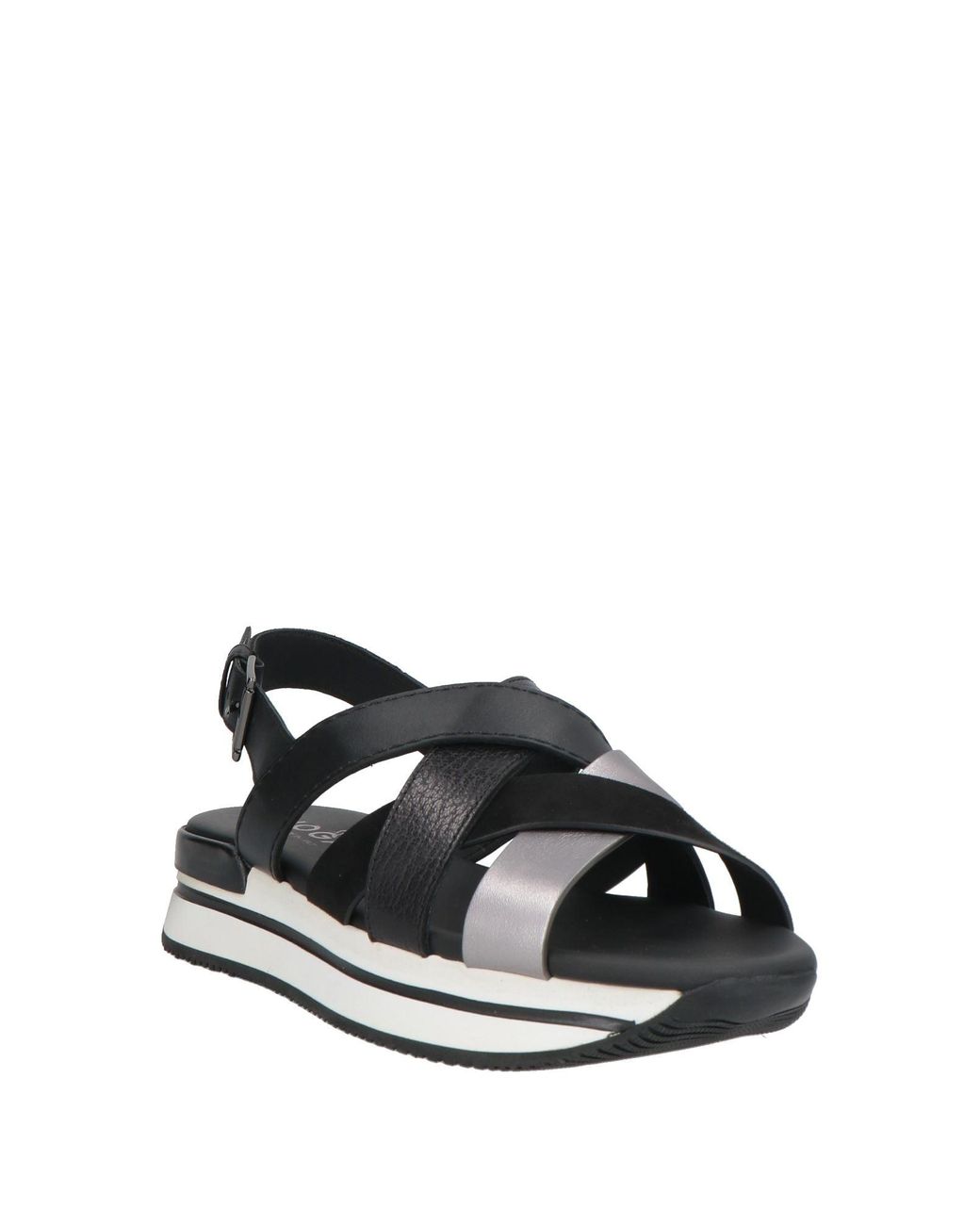 Hogan Black Sandals Leather