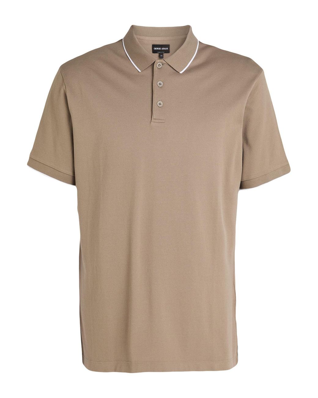 Giorgio Armani Brown Light Polo Shirt Cotton for men
