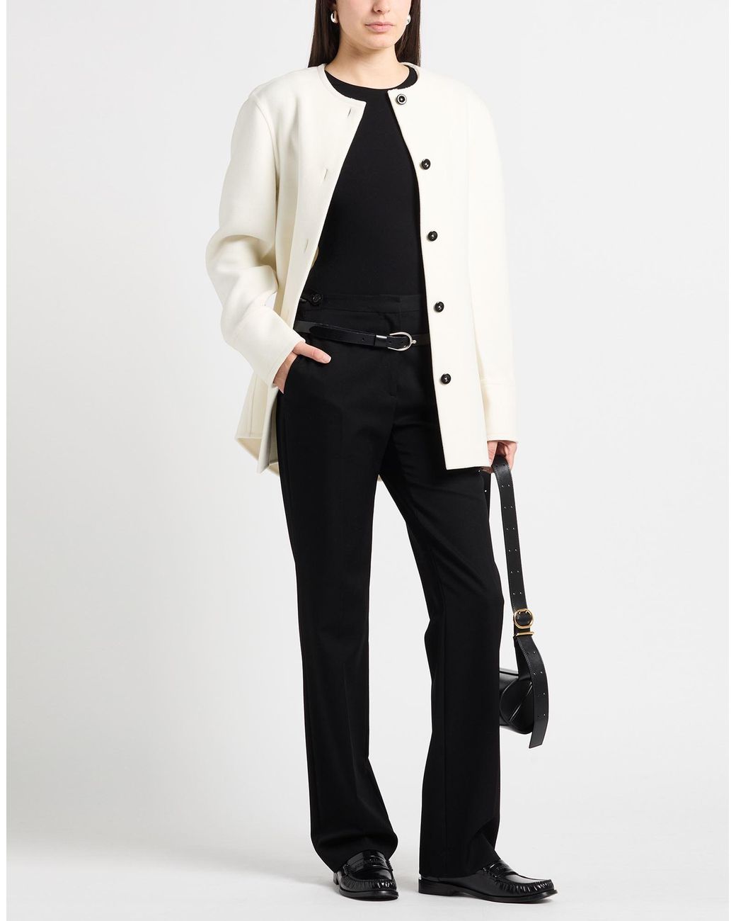 The Row Black Pants Wool