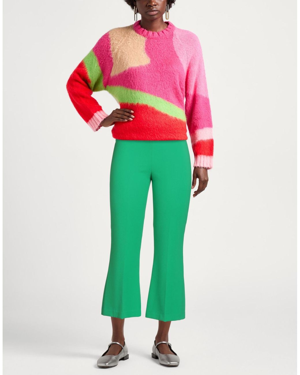 Hanita Green Pants Polyester