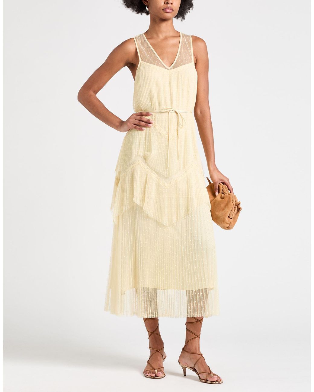 Twinset Metallic Midi Dresses
