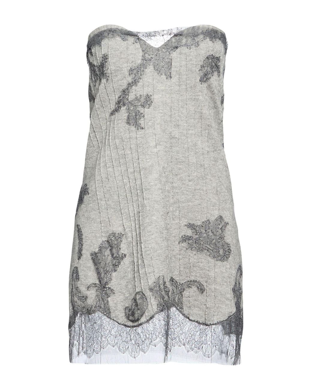 Ermanno Scervino Gray Mini Dress
