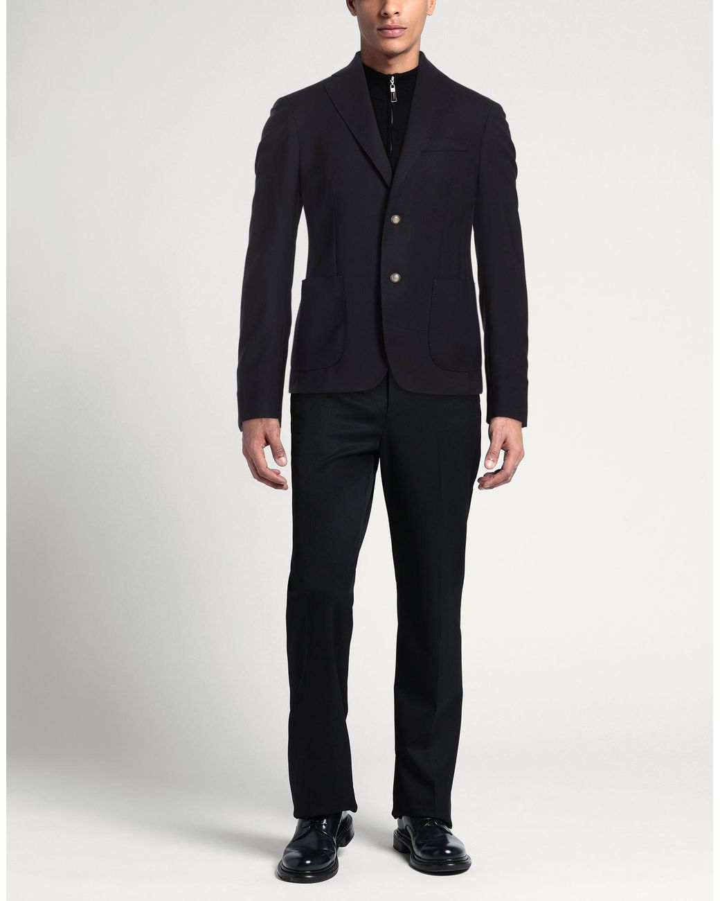 BRERAS Milano Blue Midnight Blazer Virgin Wool for men