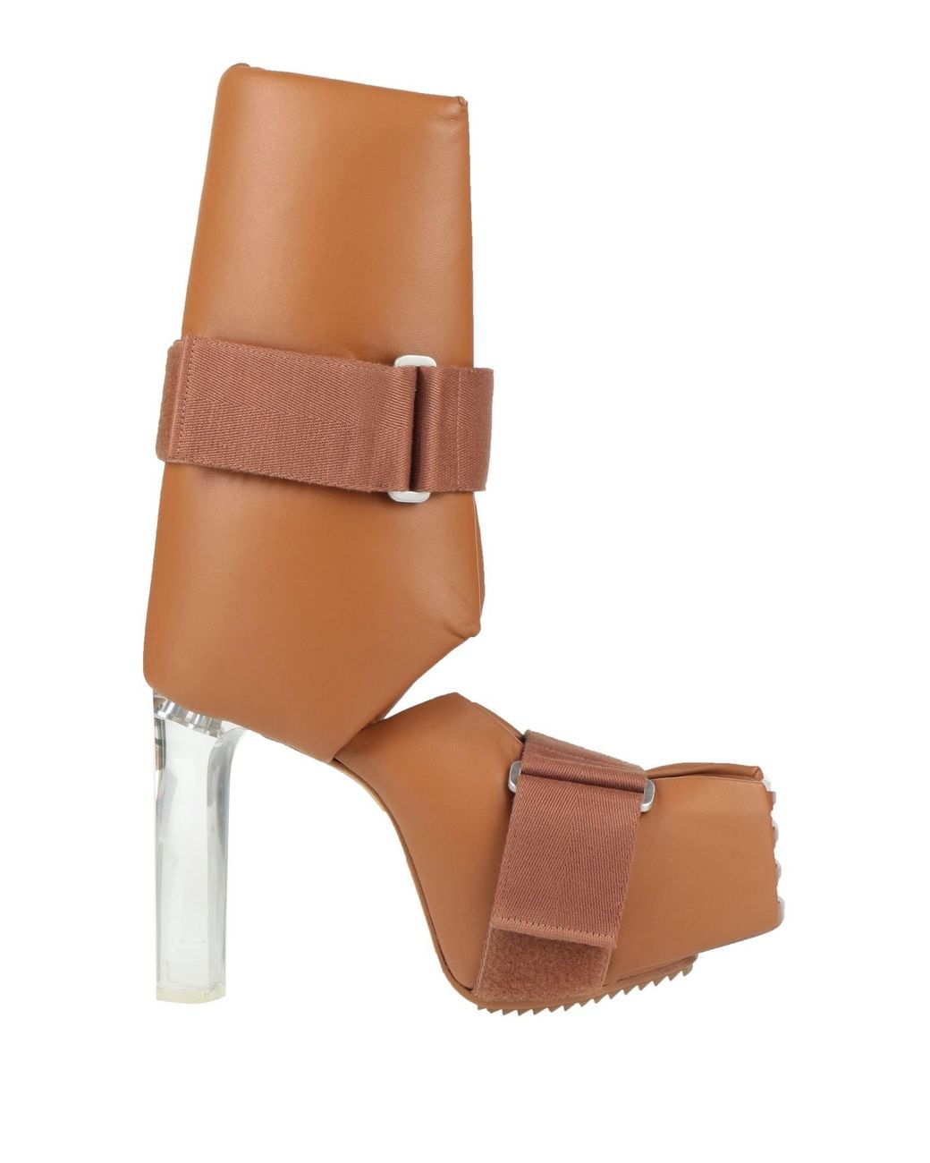 Rick Owens Brown Boot Leather