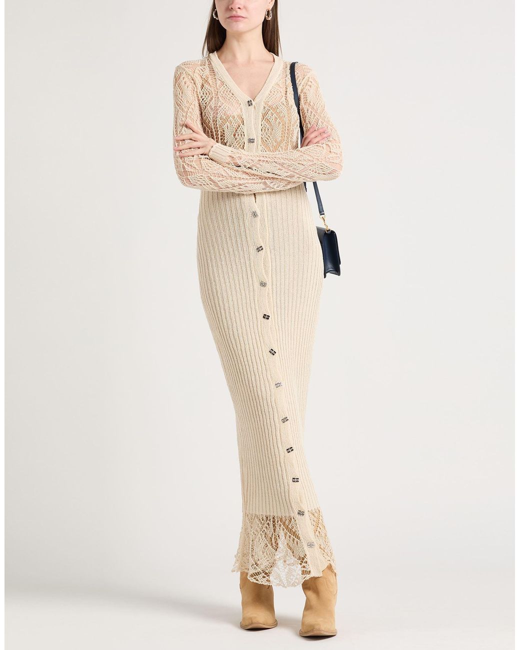 Ganni White Maxi Dress