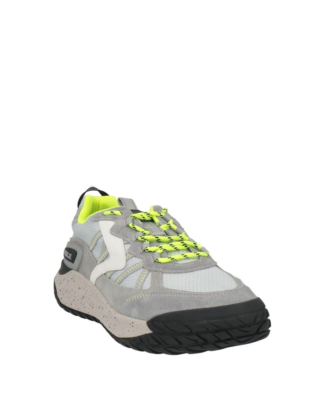 Voile Blanche Gray Sneakers Leather, Textile Fibers for men