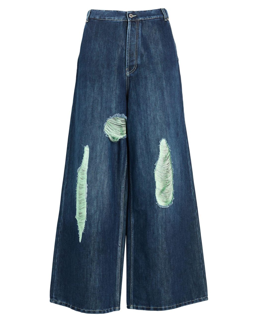Off-White c/o Virgil Abloh Blue Jeans Cotton, Polyester for men