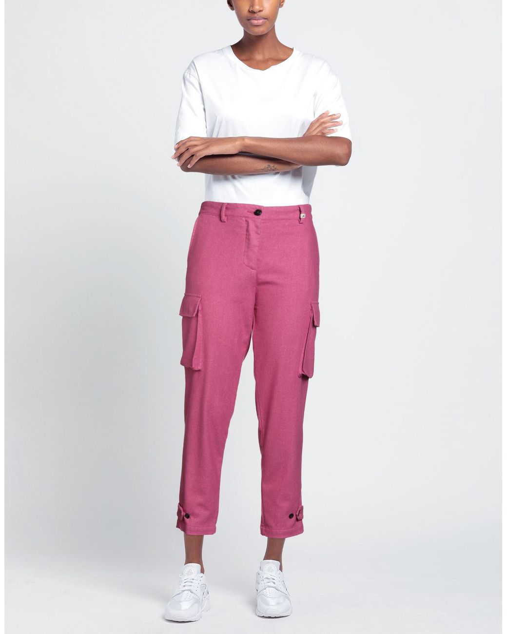 Myths Pink Pants Virgin Wool, Polyester