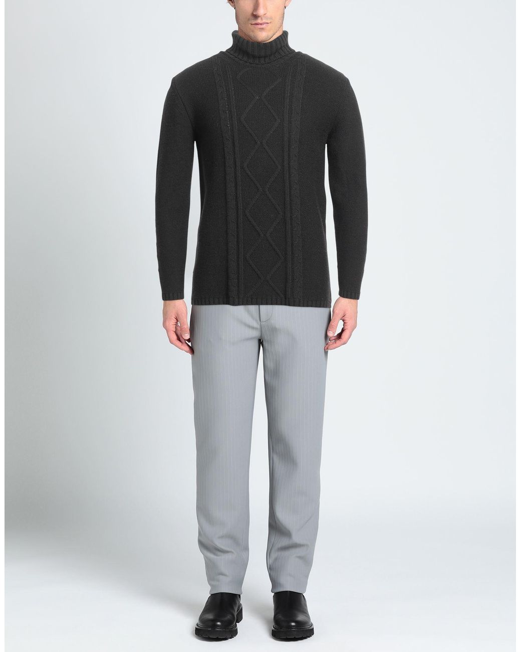 Roberto Cavalli Black Turtleneck for men