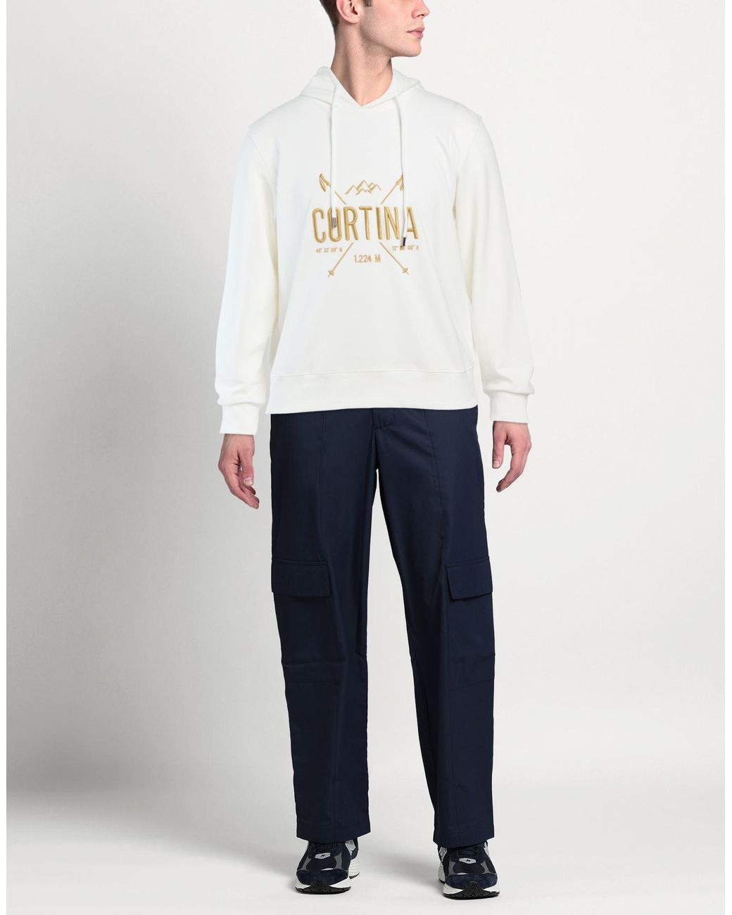 Fefe White Sweatshirt for men