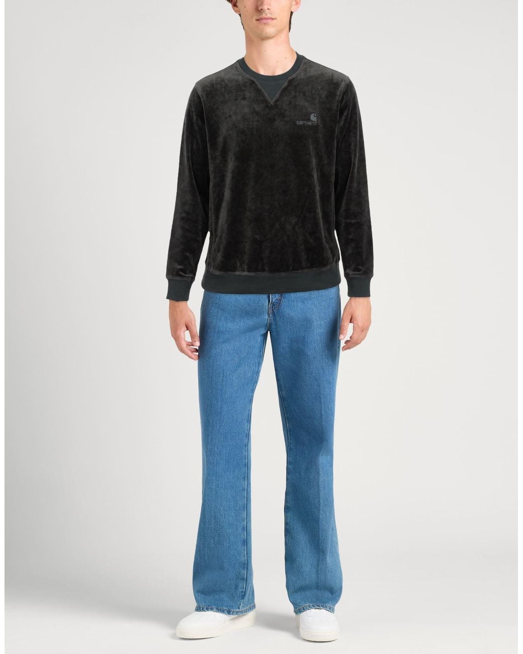 Carhartt Black Sweatshirt Cotton, Polyester, Elastane for men