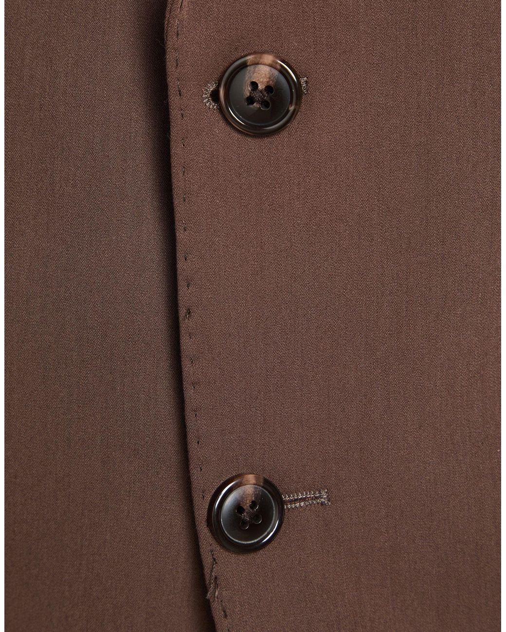 SUIT SARTORIA Brown Suit Polyester, Viscose, Elastane for men