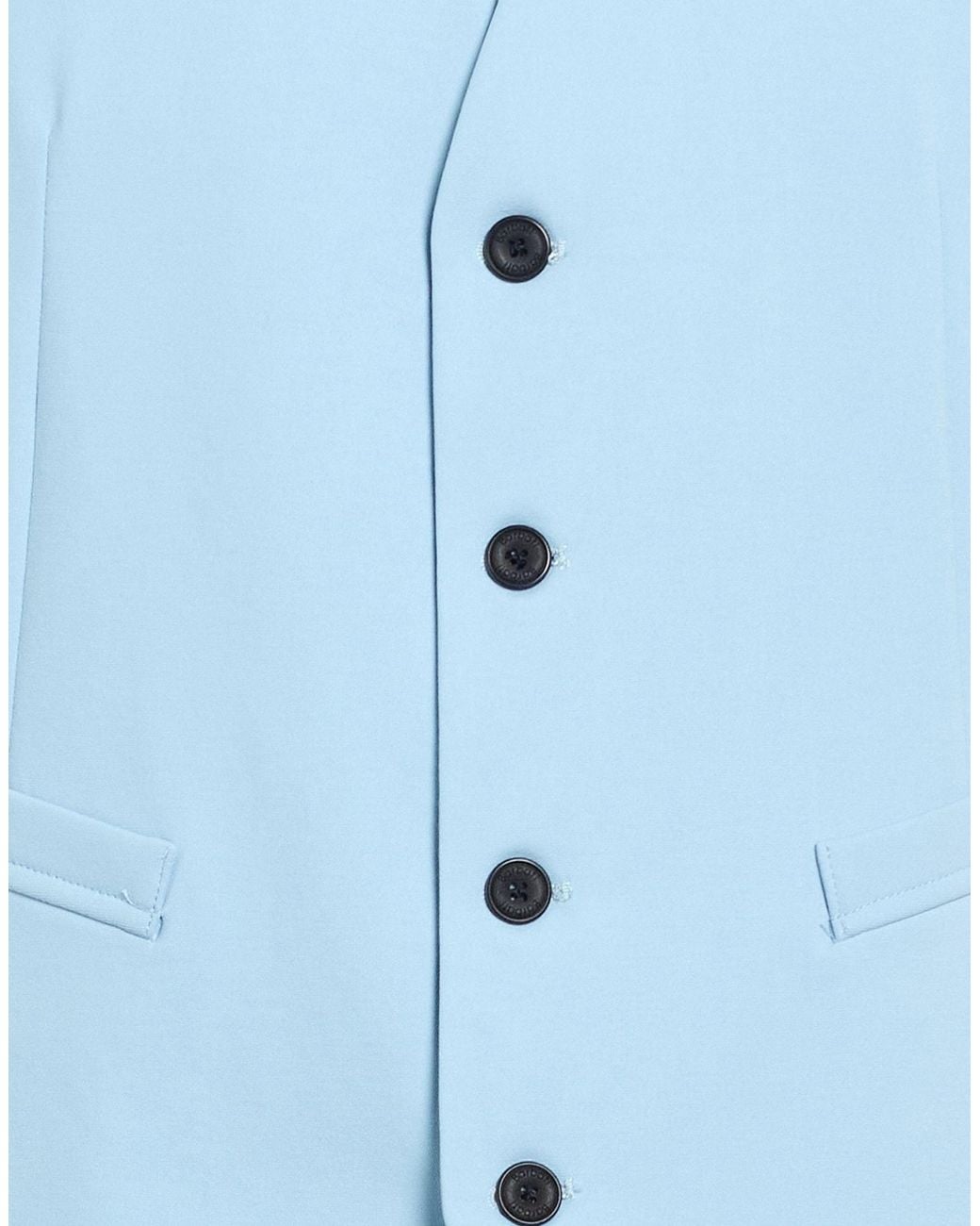 Barbati Blue Tailored Vests for men