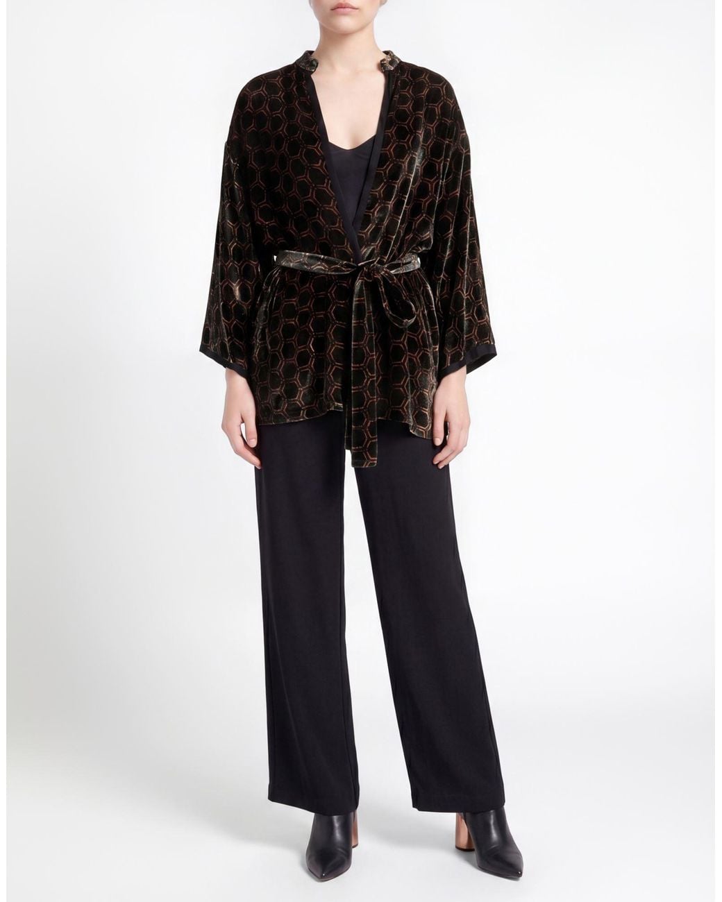 Siyu Black Dark Jacket Viscose, Silk