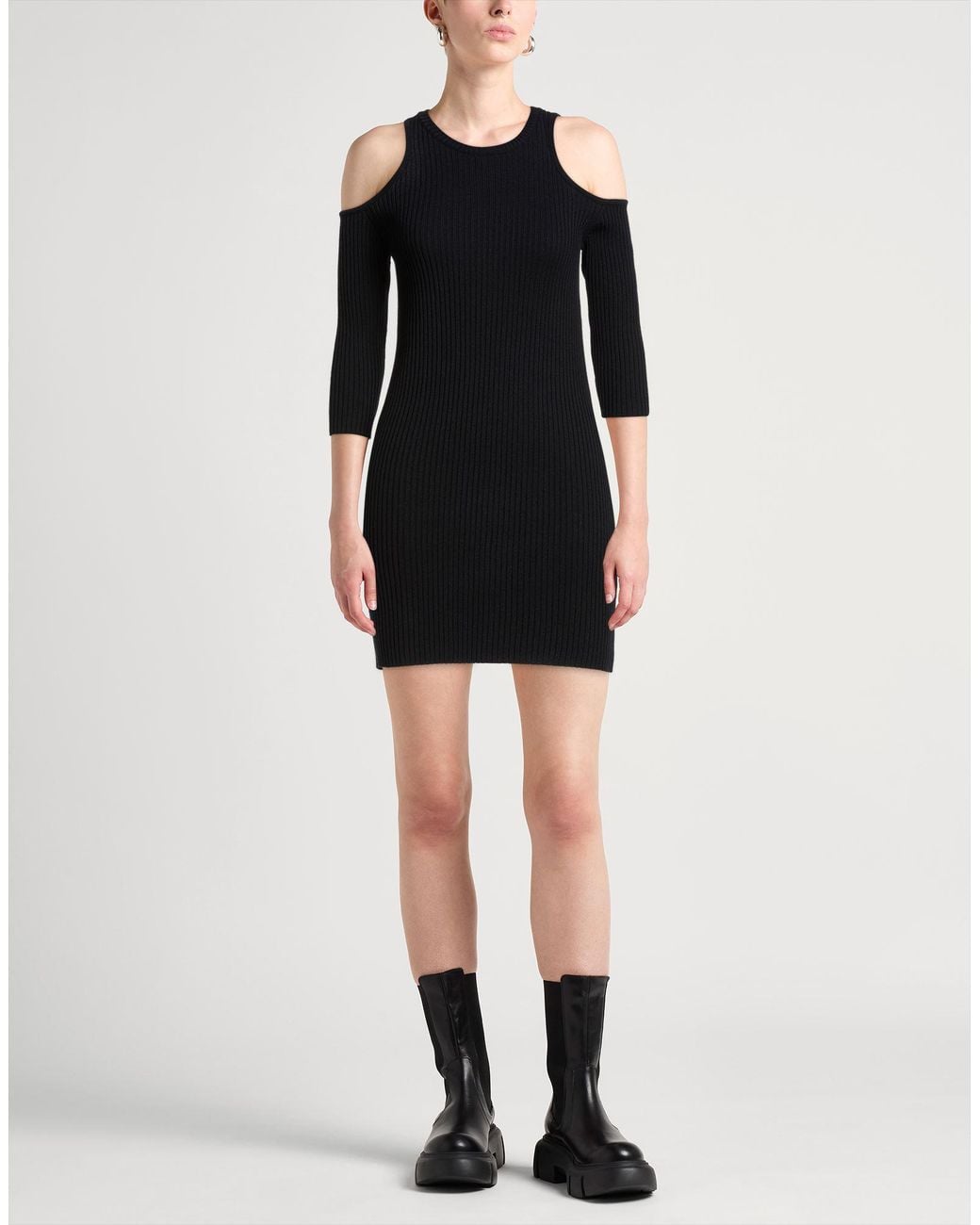 Kontatto Black Mini Dresses