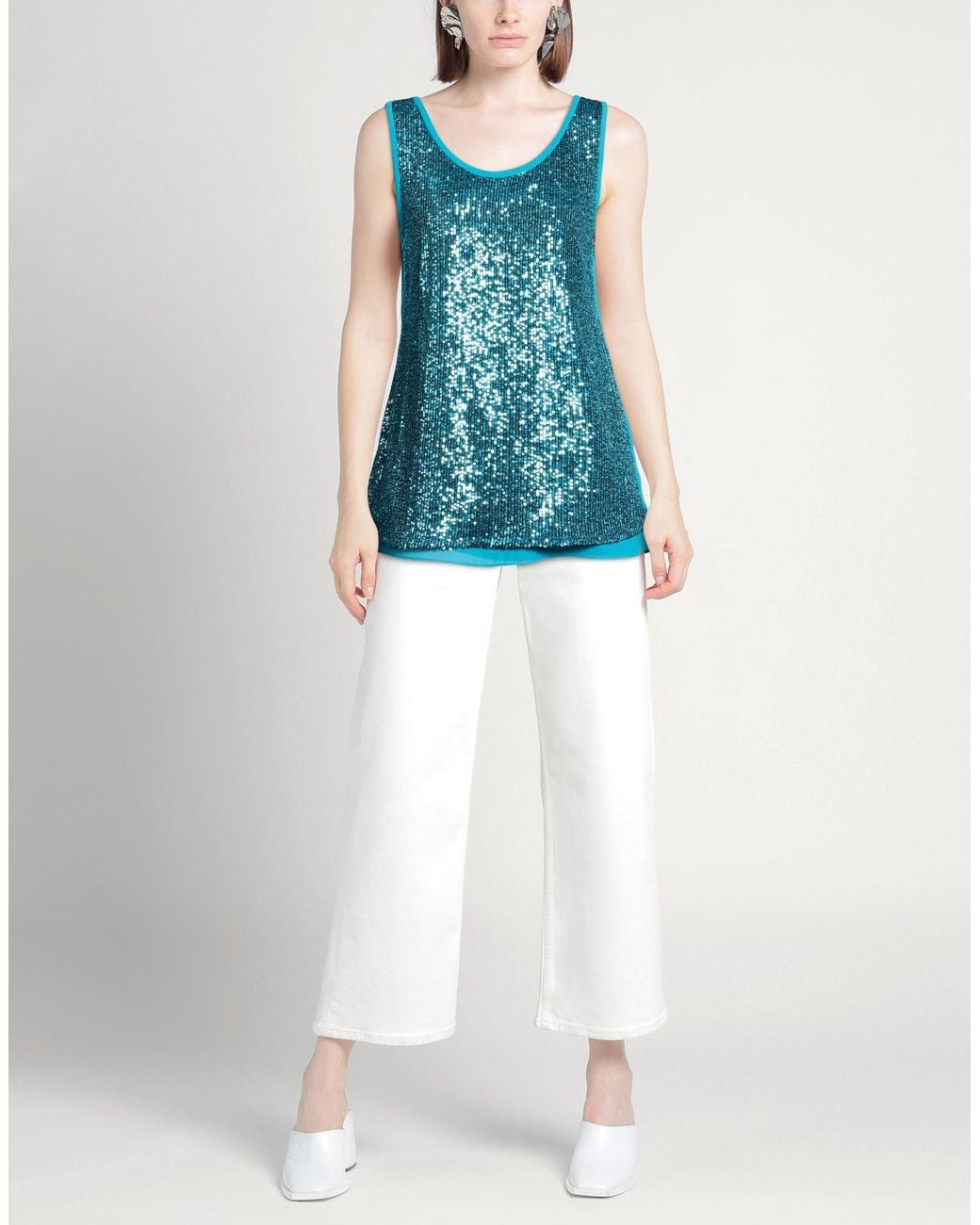 Camilla Blue Top Polyester, Elastane