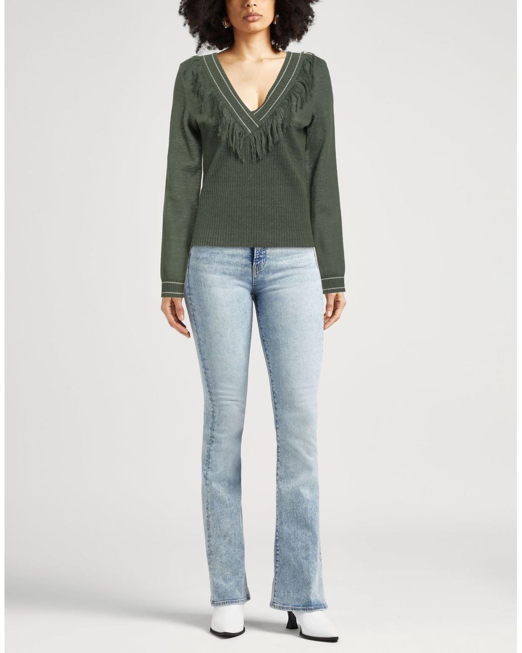 Rabanne Green Sweater Linen, Cotton, Polyamide, Elastane