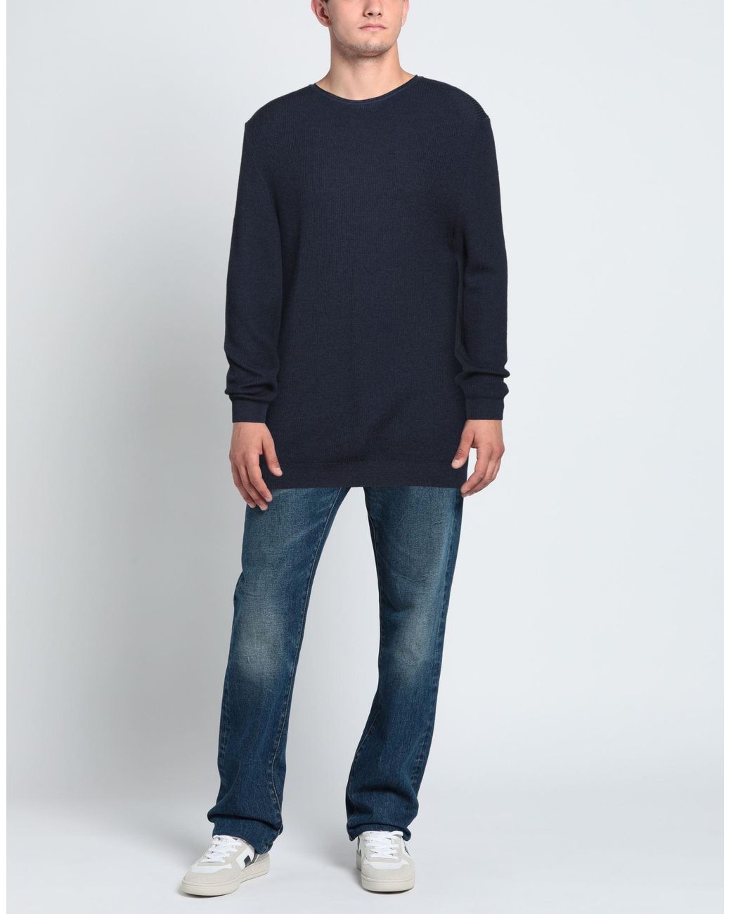 Bellwood Blue Sweater Merino Wool for men