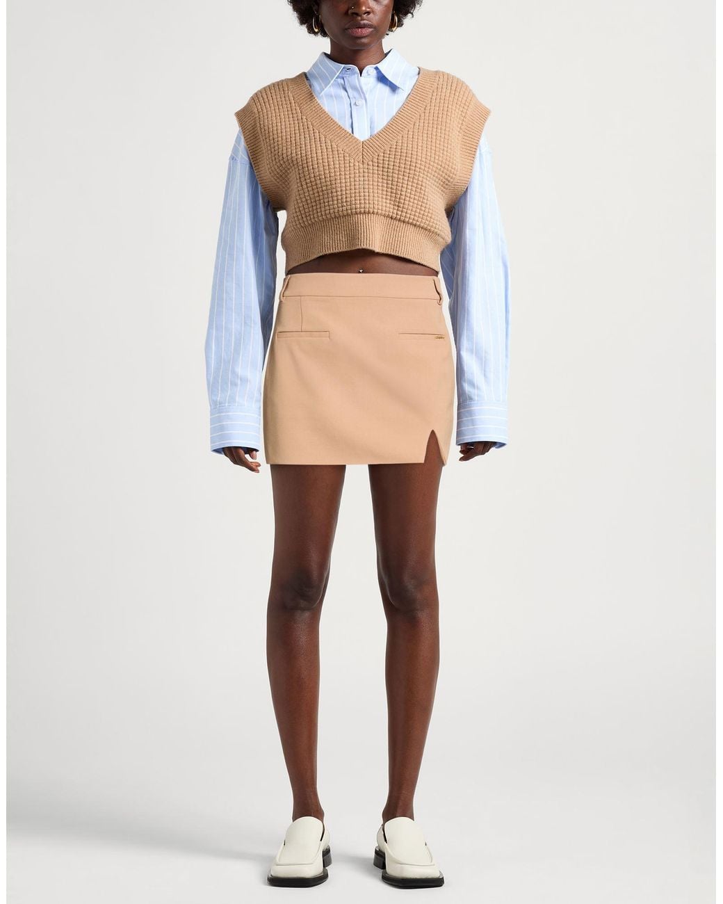 SEVENTY VENEZIA Natural Mini Skirt