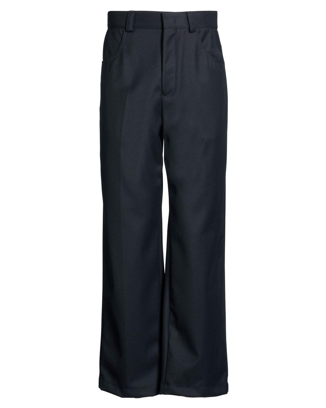 Emporio Armani Blue Pants Polyester, Virgin Wool for men