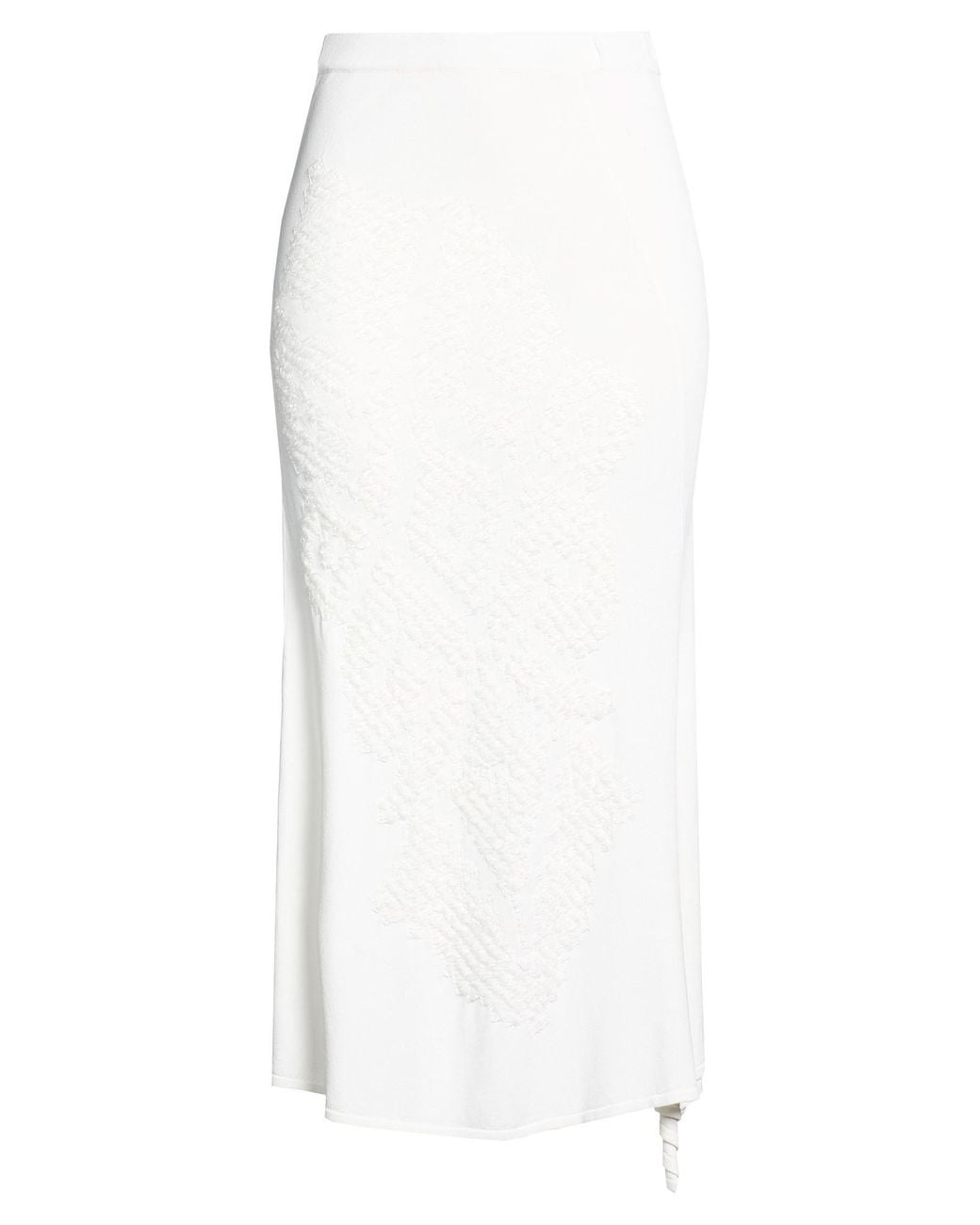 Liviana Conti White Midi Skirt