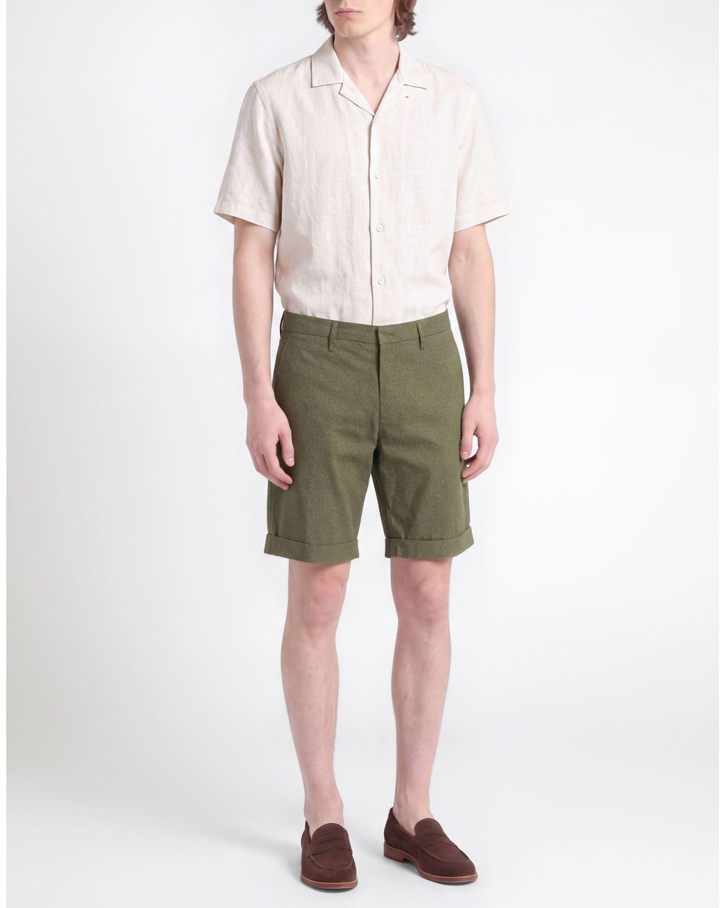 BRO-SHIP Green Shorts & Bermuda Shorts for men