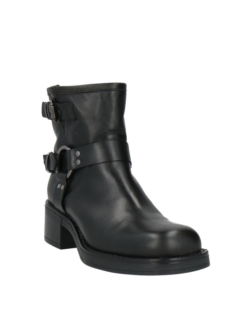 CALZATURIFICIO ANGELICA Black Ankle Boots Leather