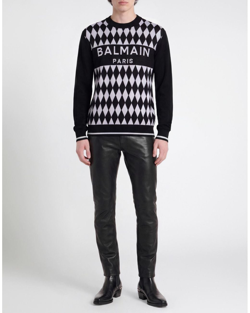 Pullover Balmain de hombre de color Black