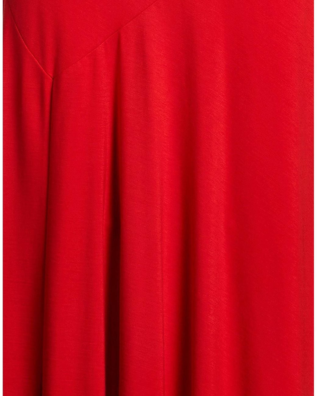 Dixie Red Midi Dress Viscose, Polyamide, Elastane
