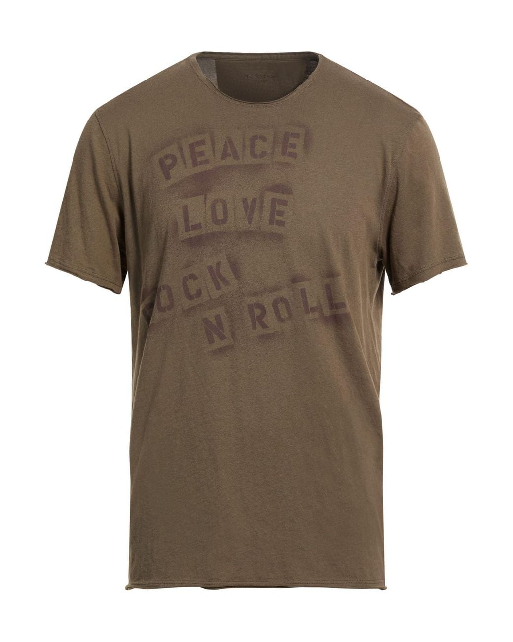John Varvatos Green Taupe T-Shirt Organic Cotton for men