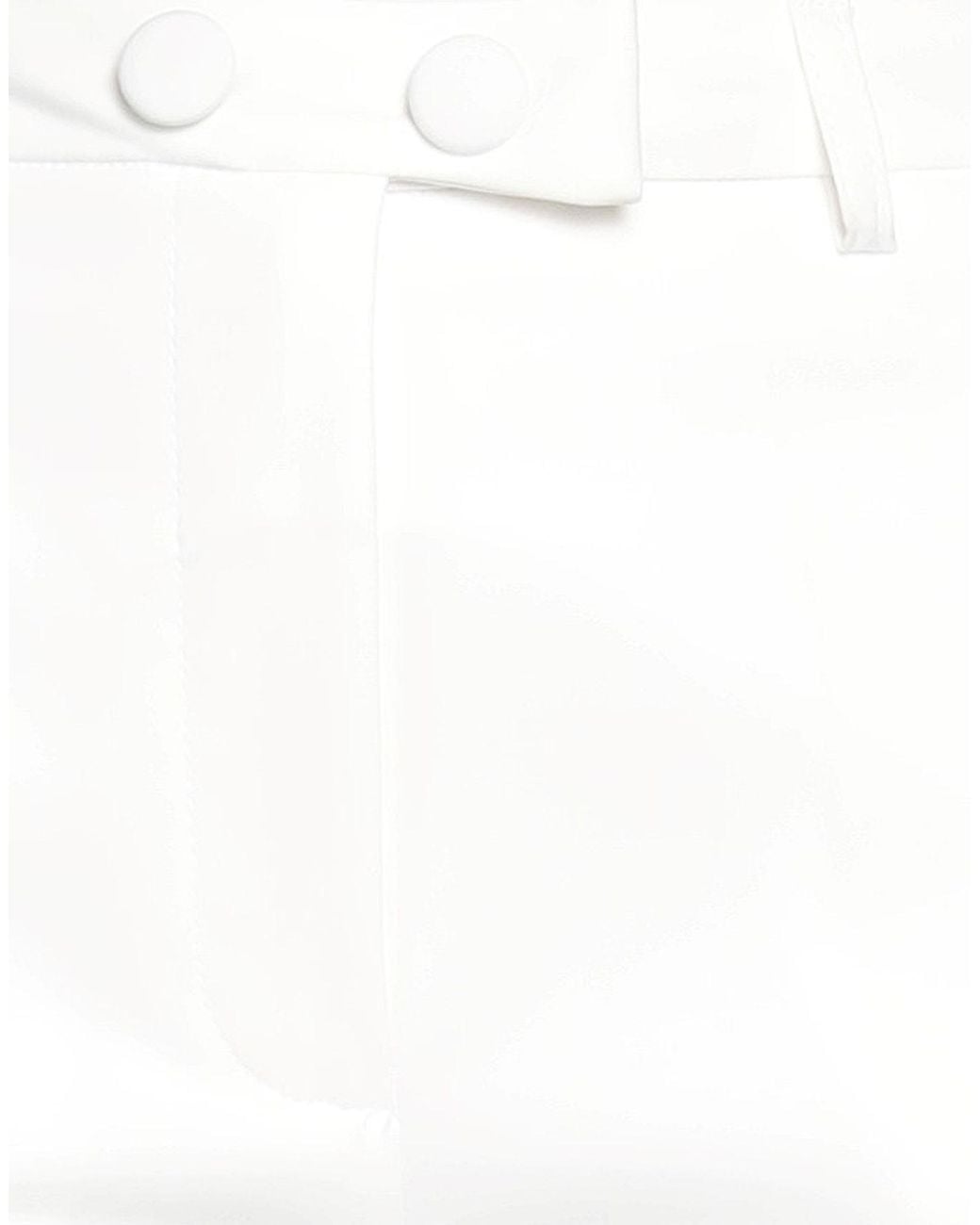 Cristinaeffe White Pants Polyester, Elastane