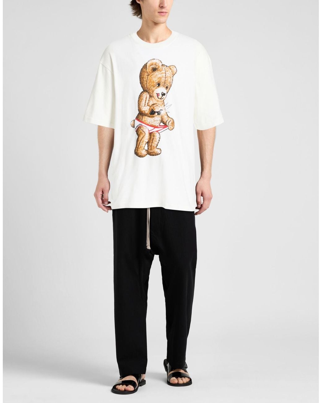 DOMREBEL White T-Shirt for men