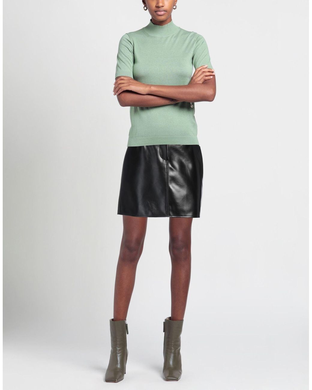 MSGM Black Mini Skirt