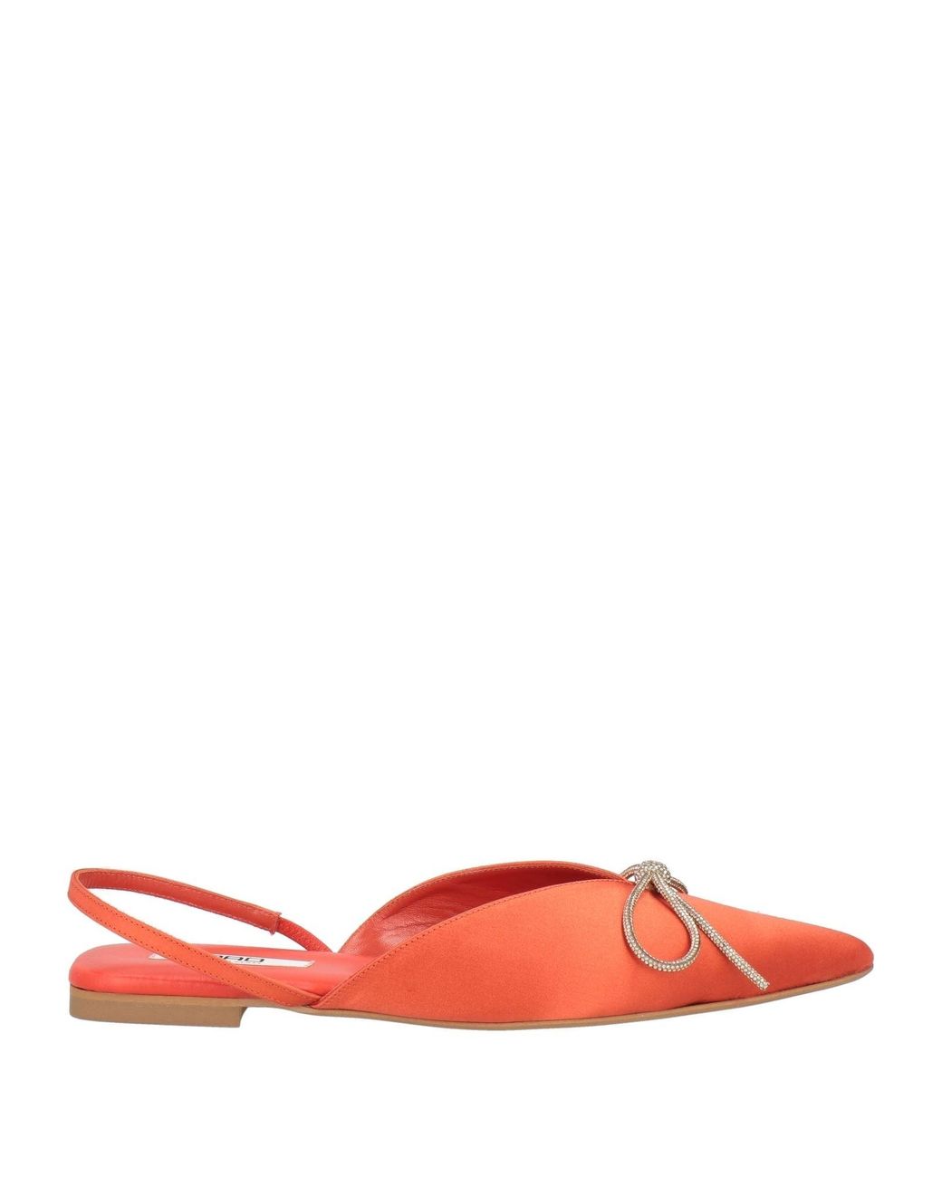 PAO PIANO ZERO Red Ballet Flats Textile Fibers
