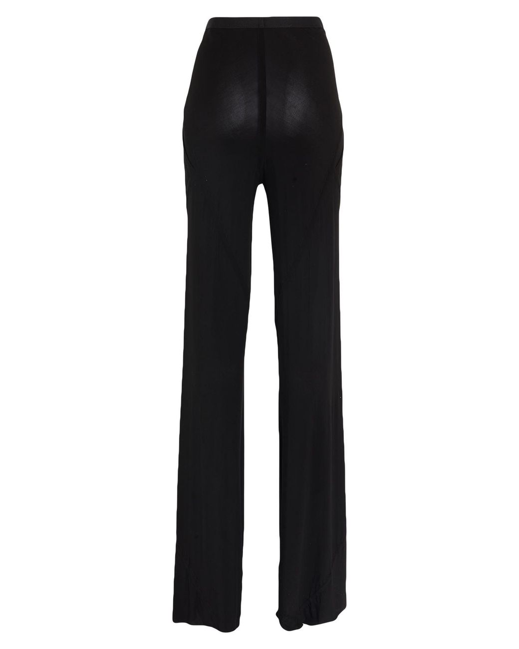 Rick Owens Black Pants Cupro, Elastane