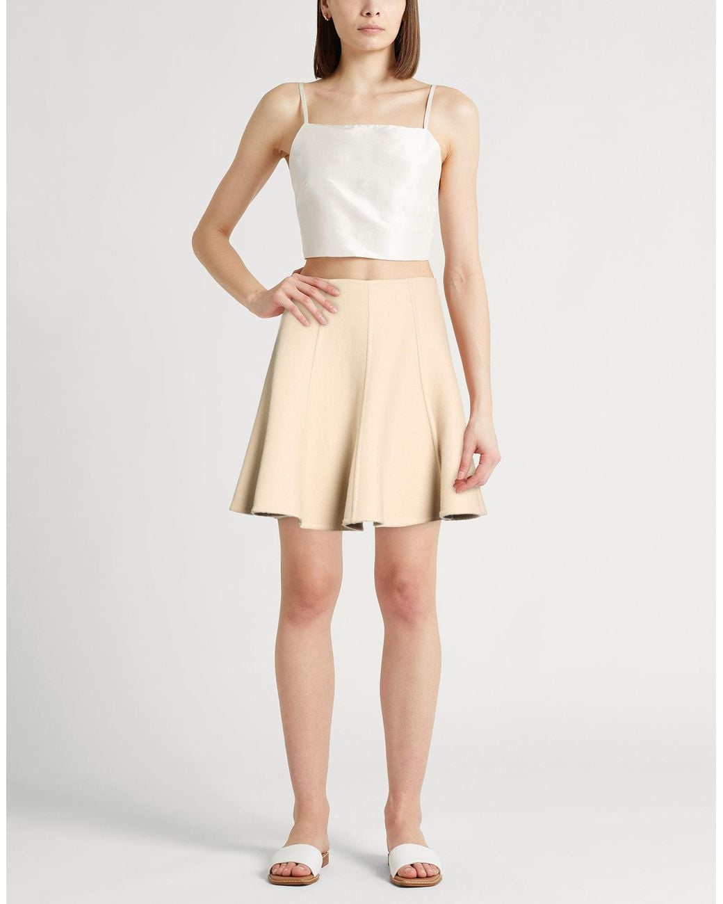 Ermanno Scervino Natural Mini Skirt