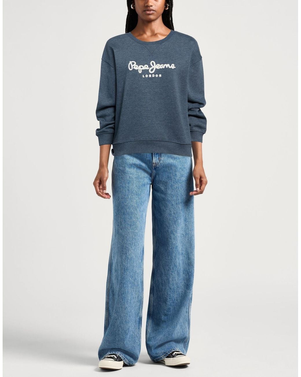 Pepe Jeans Blue Sweatshirt Cotton, Polyester
