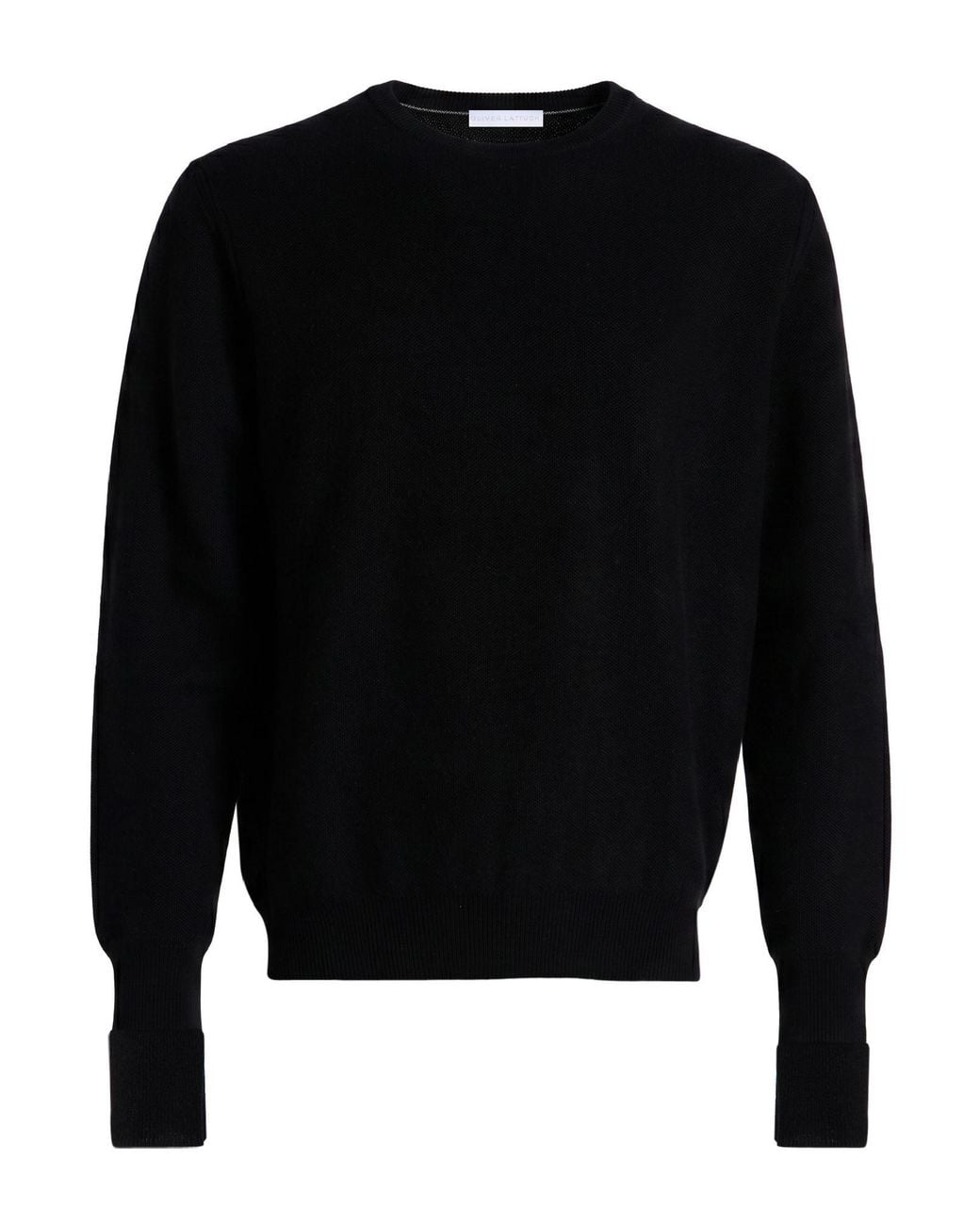 Oliver Lattughi Black Sweater Cashmere for men