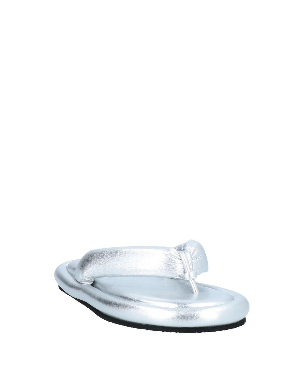 MM6 by Maison Margiela White Thong Sandal