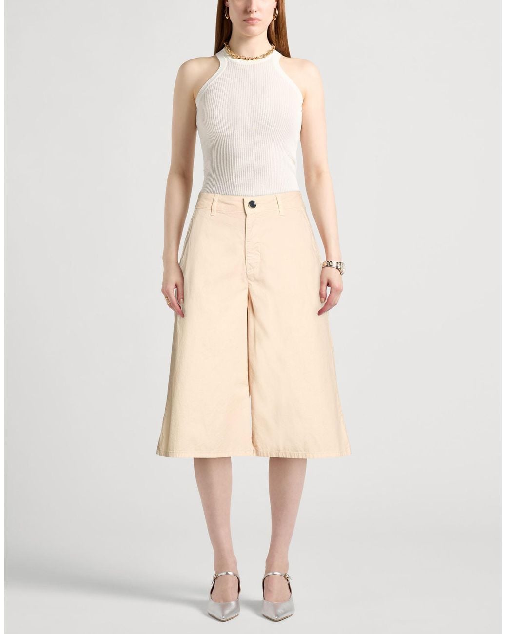 Pinko Natural Shorts & Bermuda Shorts