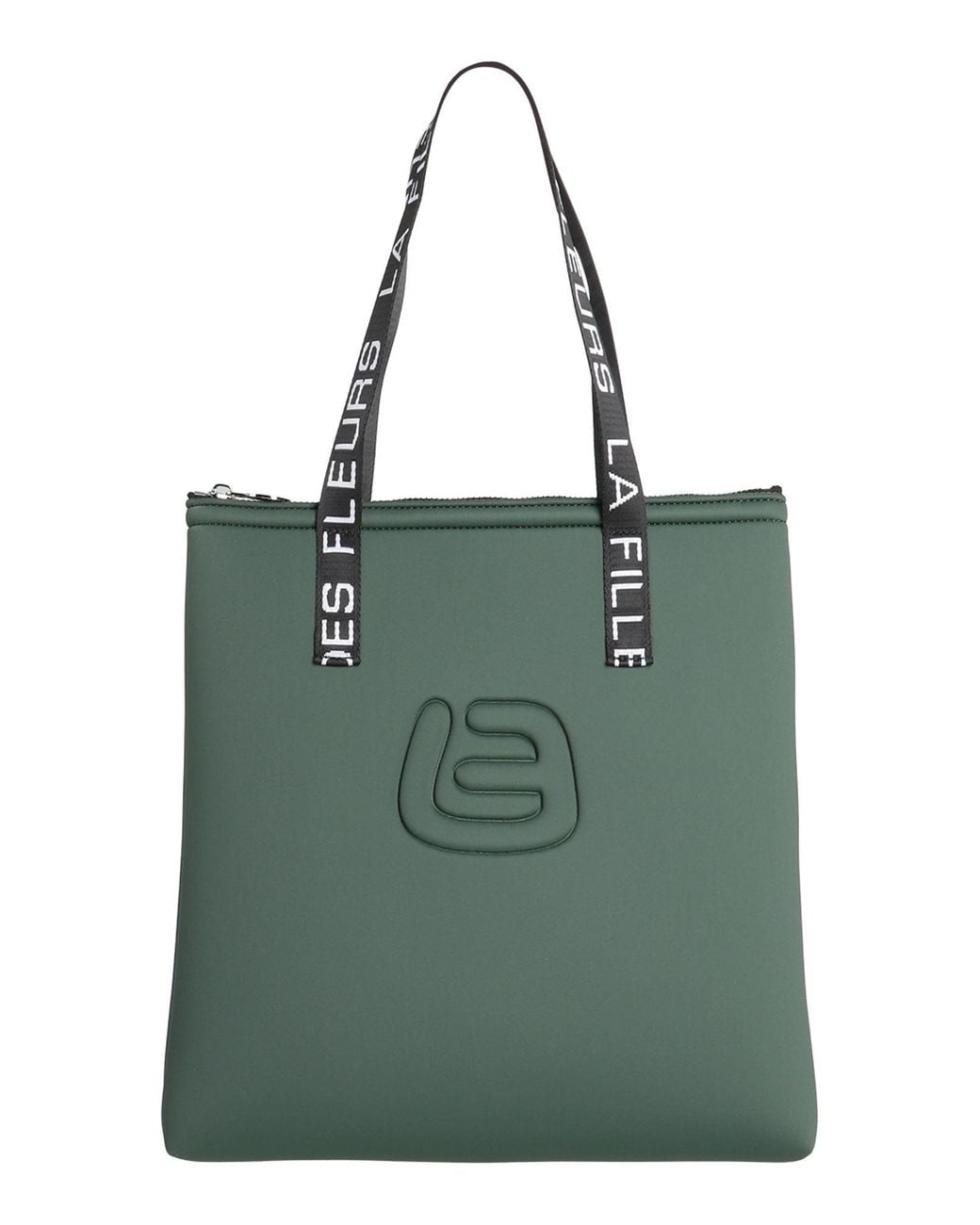 La Fille Des Fleurs Green Shoulder Bags