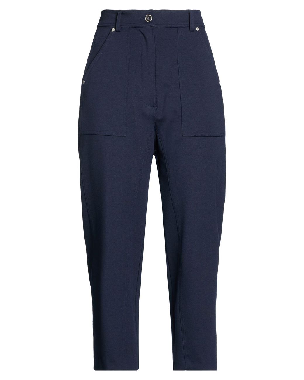 Pinko Blue Pants Viscose, Nylon, Elastane