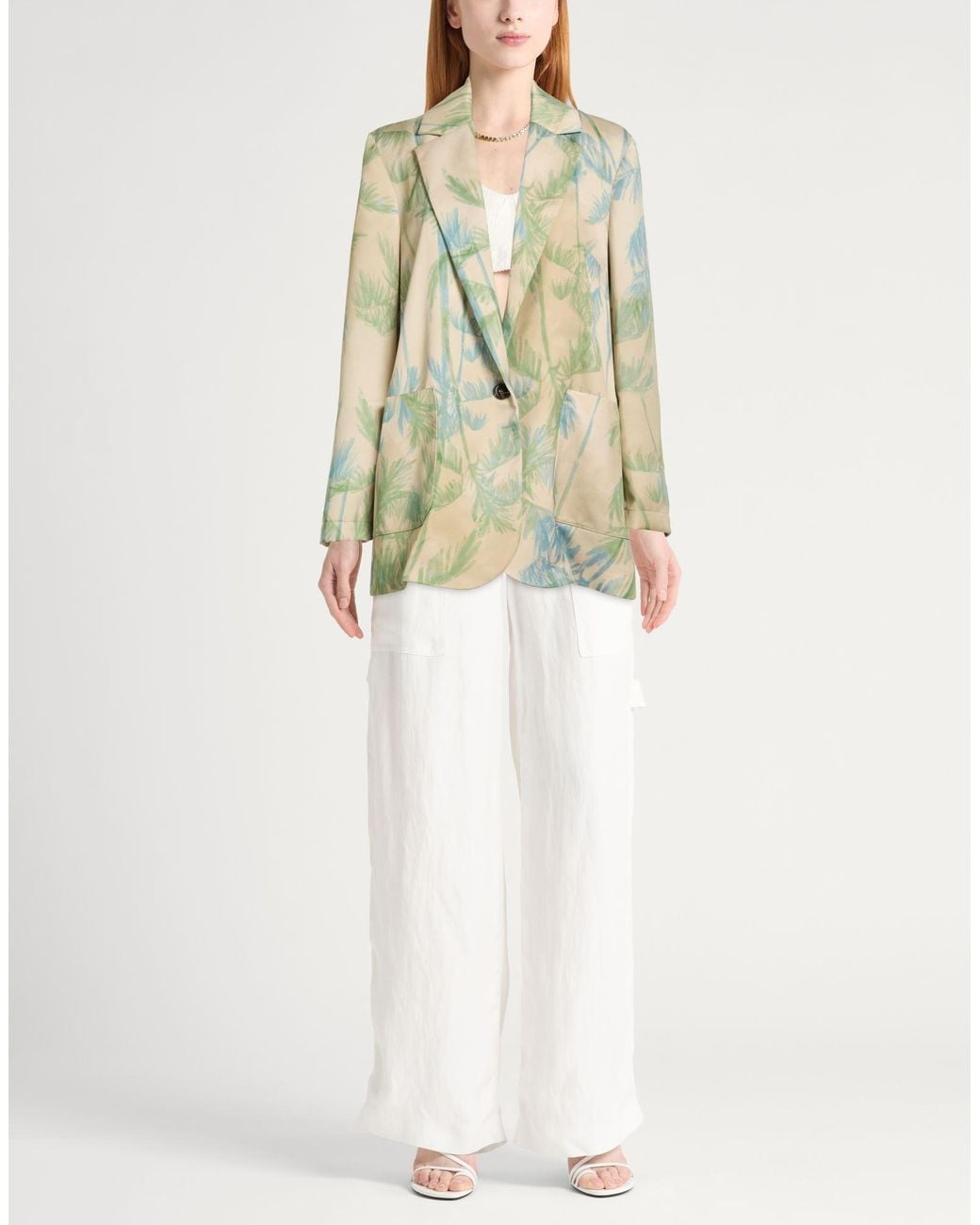 MAX&Co. Natural Blazer Polyester