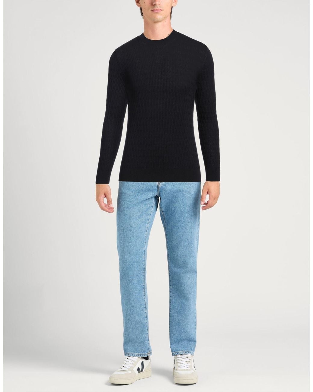 Alpha Studio Black Jumper for men