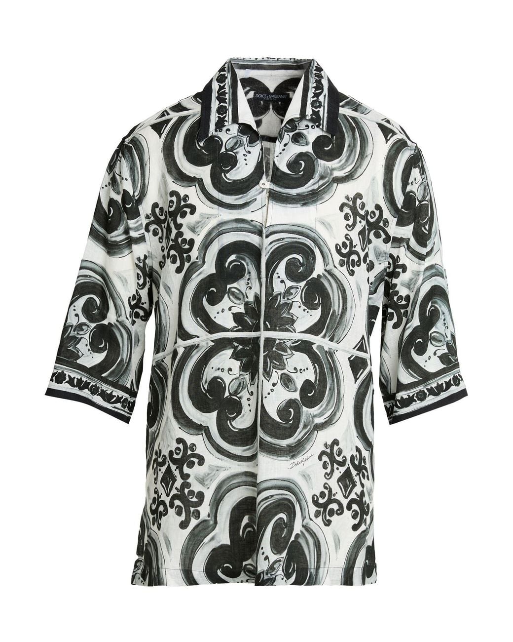 Dolce & Gabbana White Shirt Linen for men